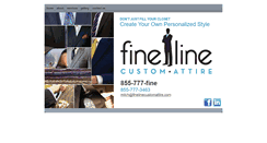 Desktop Screenshot of finelinecustomattire.com