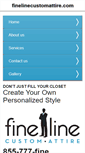 Mobile Screenshot of finelinecustomattire.com